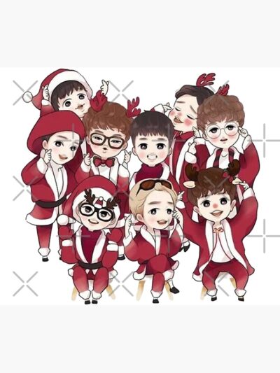 Alternative view of Exo Red Santas Tapestry