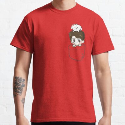 Alternative view of Exo Sehun And Vivi In Pocket T-Shirt
