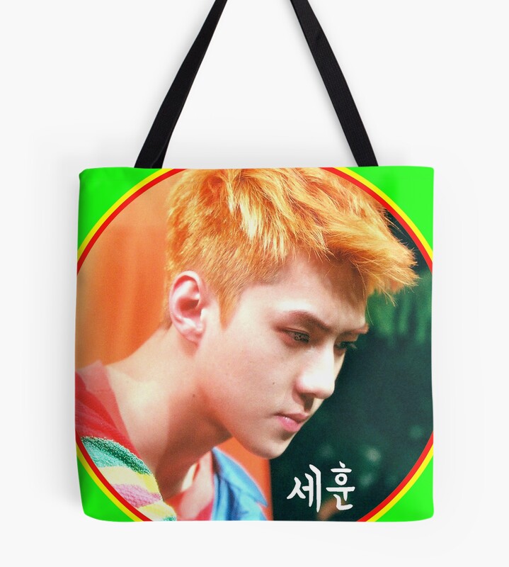Exo Sehun Kokobop 03 Tote Bag