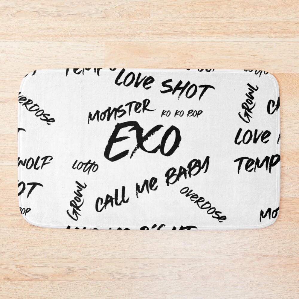 Exo Call Me Baby Love Shot Monster Ko Ko Bop Bath Mat