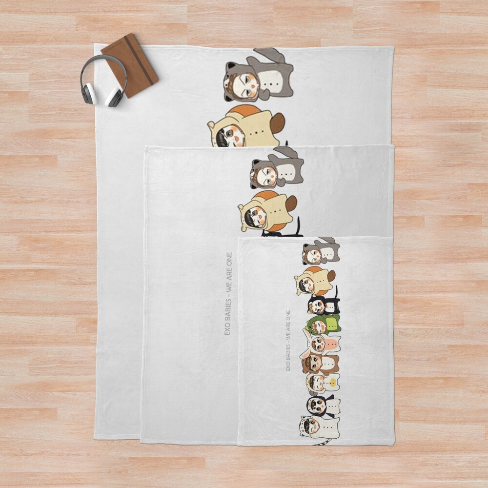 Exo Babies In Onesies Throw Blanket - Image 3