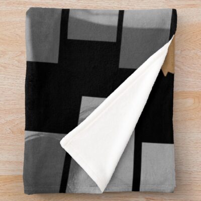 Alternative view of Exo Chanyeol Monochrome Stripe Design Throw Blanket