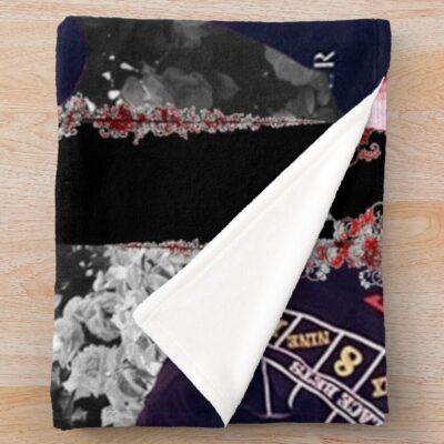 Alternative view of Park Chanyeol Floral Design Throw Blanket