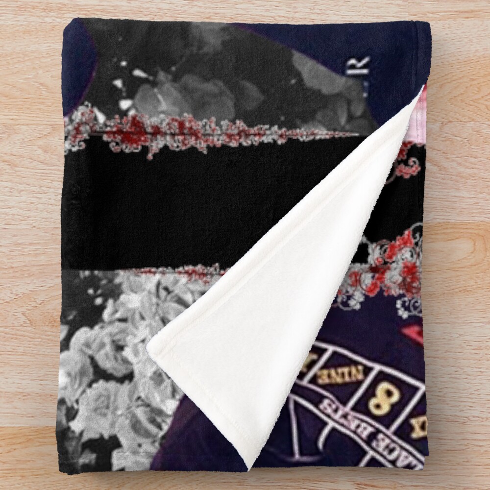 Park Chanyeol Floral Design Throw Blanket - Image 2